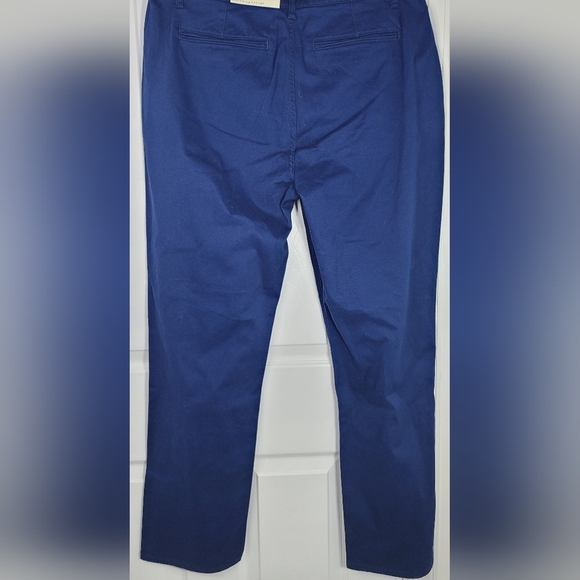 St. John's Bay Rhinestone Womens Regular Fit Slim Trouser Navy Size 14 - Picture 5 of 5